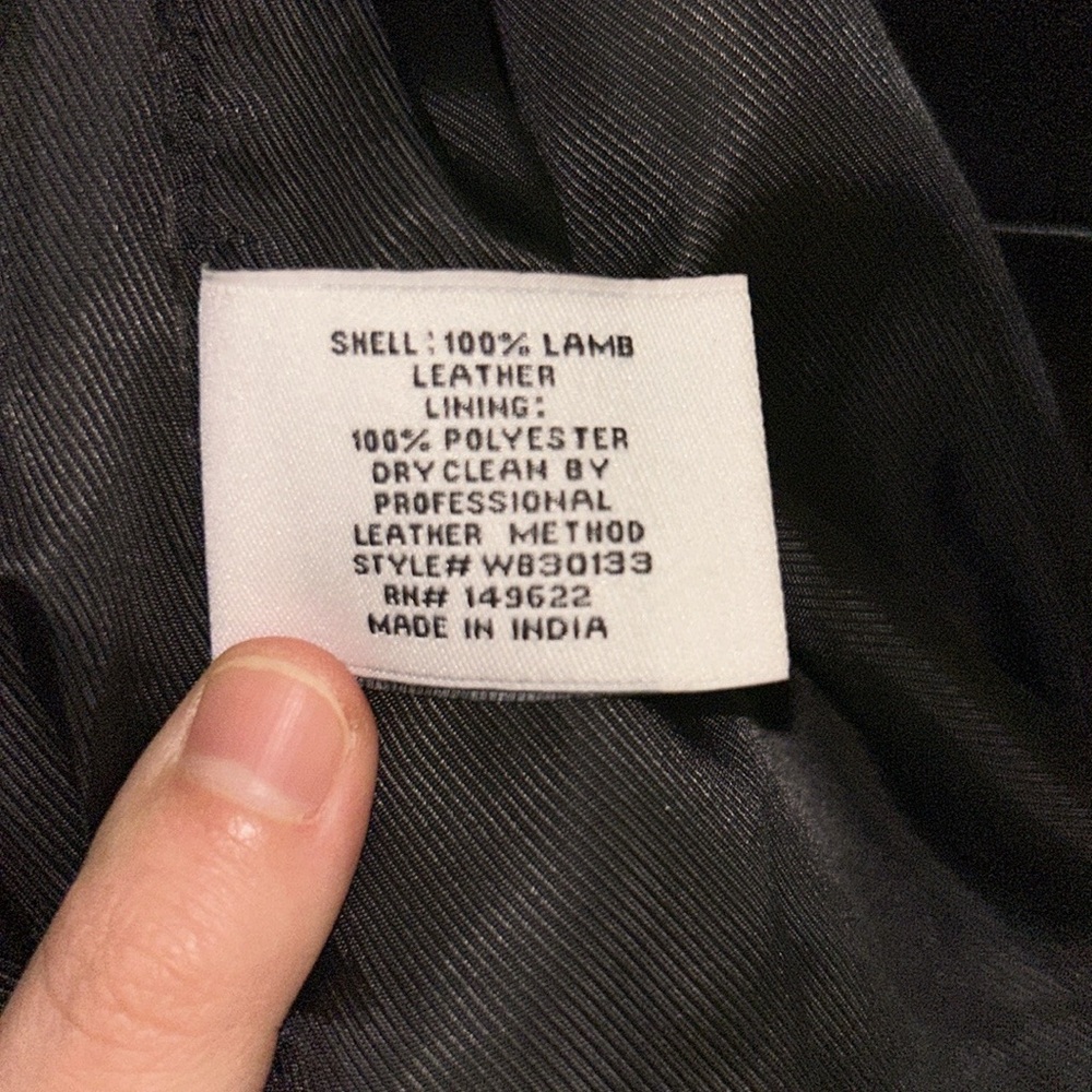Walter Baker lamb Leather Jacket - Picture 8 of 13